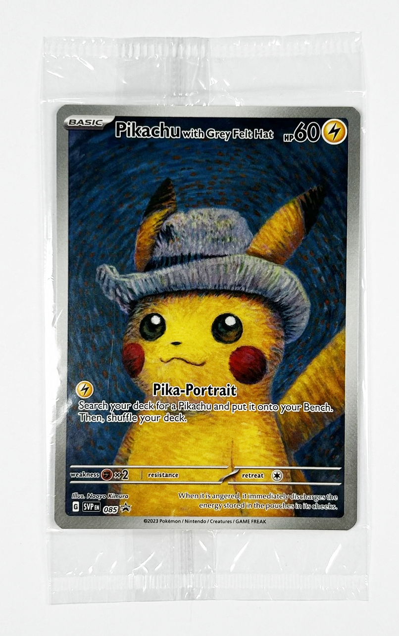 Originální fotografie Pikachu with Grey Felt Hat (085)
