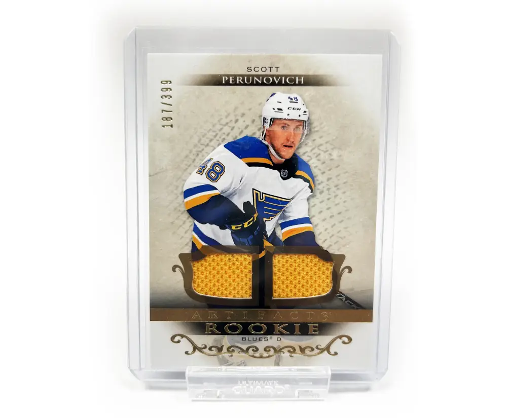 Scott Perunovich Rookie Card - Upper Deck Artifacts 187/399
