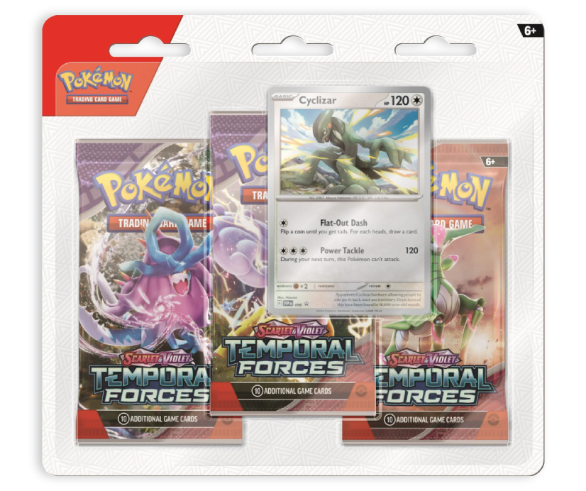Pokémon TCG: 3-Pack Blister Temporal Forces
