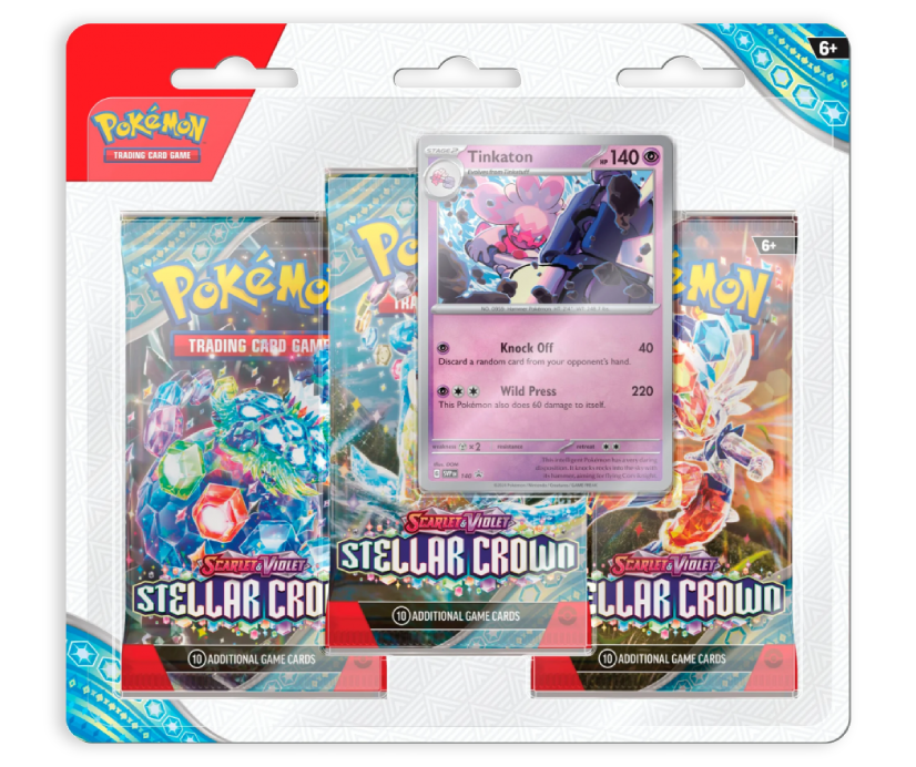 Pokémon TCG: 3-Pack Blister Stellar Crown