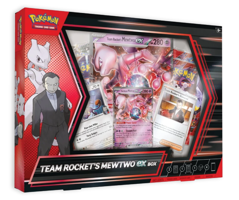Pokémon TCG: Team Rocket's Mewtwo ex Box