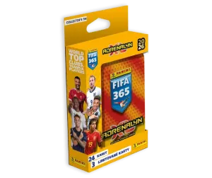 Fotbalové karty FIFA 365 - ADRENALYN - plechová krabička (24 karet + 3 limitované karty)