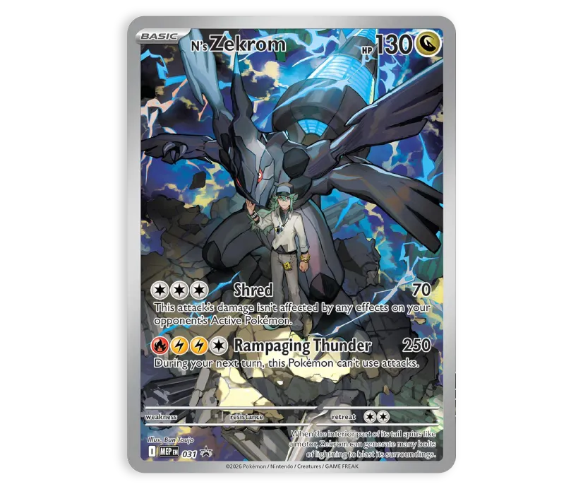 Pokémon TCG: N's Zekrom (031) - Sealed + Divider