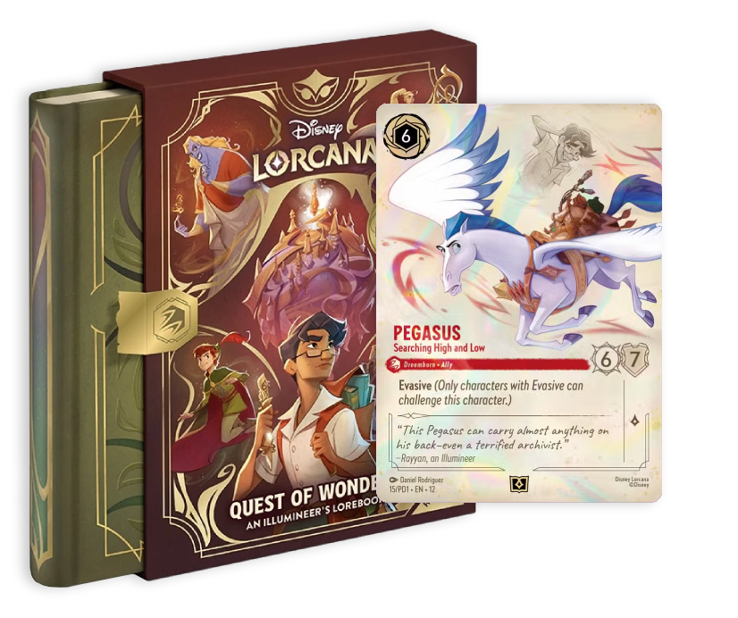 Disney Lorcana: Quest of Wonders – An Illumineer's Lorebook + promo karta - obrázek 1
