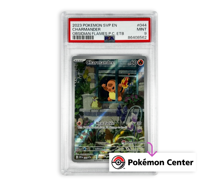 Pokémon TCG: Charmander (044) - Pokémon Center - PSA 9