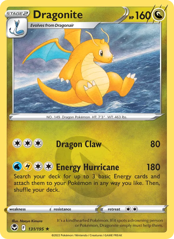 Pokémon TCG: Dragonite (131) - Stamped - Holo