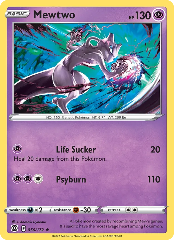 Pokémon TCG: Mewtwo (056) - Stamped - Reverse holo
