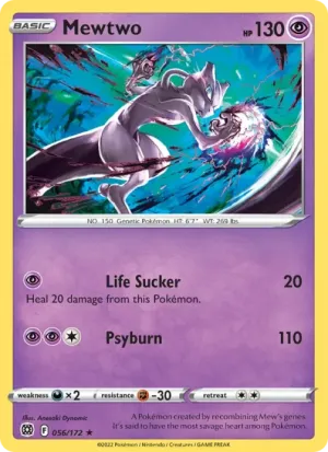 Pokémon TCG: Mewtwo (056) - Stamped - Reverse holo