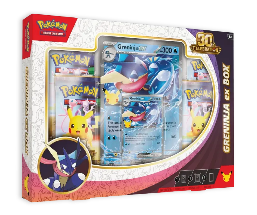 Pokémon TCG: 30th Celebration Greninja ex Box