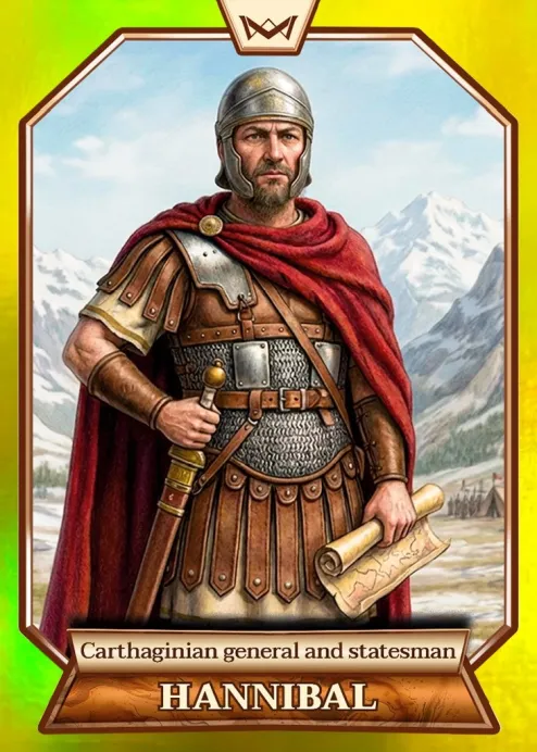World's Monarchs: Hannibal - Carthaginian general and statesman (4) - Rainbow Gold /35