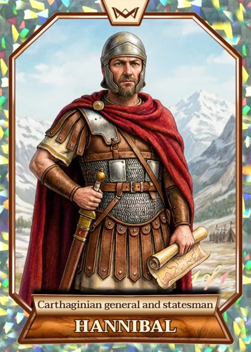 World's Monarchs: Hannibal - Carthaginian general and statesman (4) - Kaleidoscope 1/1