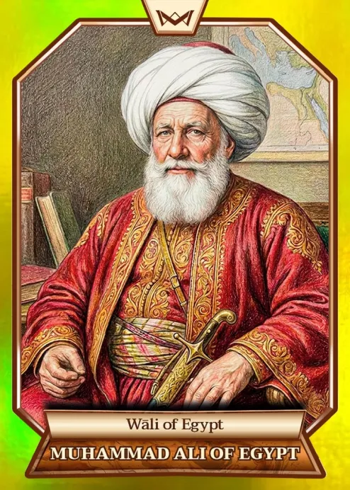 World's Monarchs: Muhammad Ali of Egypt - Wāli of Egypt (7) - Rainbow Gold /35