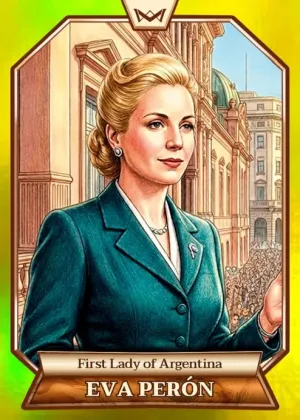 World's Monarchs: Eva Perón - First Lady of Argentina (16) - Rainbow Gold /35