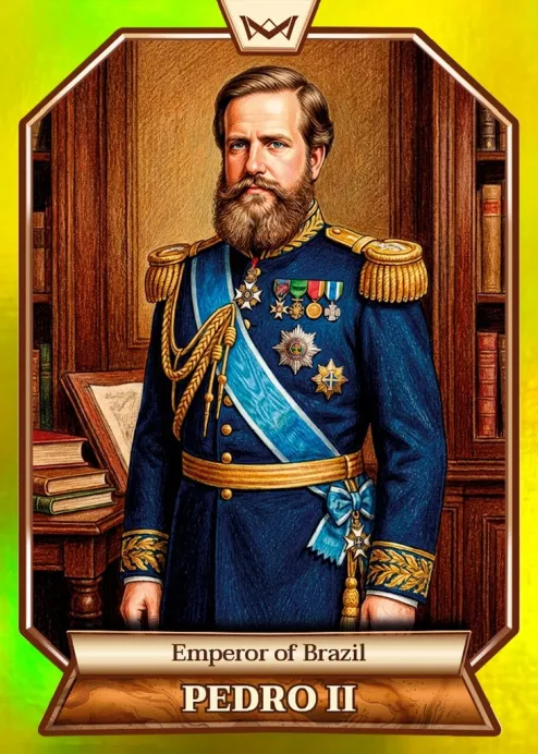 World's Monarchs: Pedro II - Emperor of Brazil (22) - Rainbow Gold /35