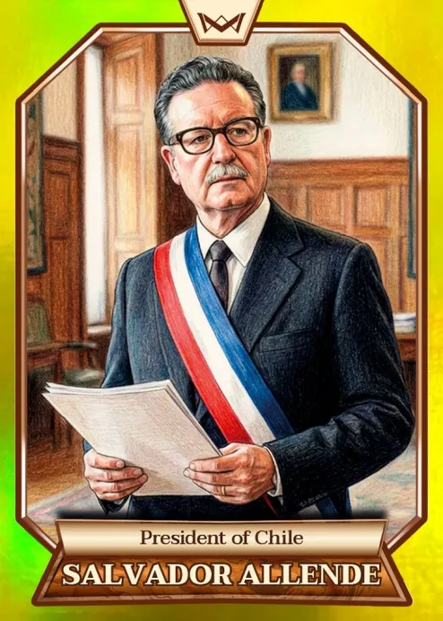World's Monarchs: Salvador Allende - President of Chile (25) - Rainbow Gold /35