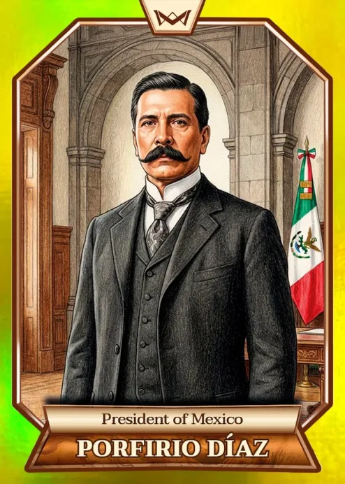 World's Monarchs: Porfirio Díaz - President of Mexico (32) - Rainbow Gold /35
