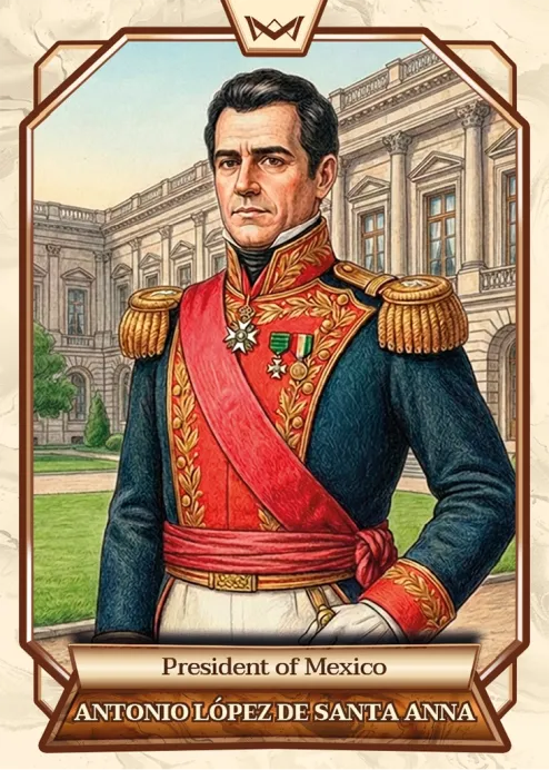World's Monarchs: Antonio Lopez de Santa Anna - President of Mexico (33)