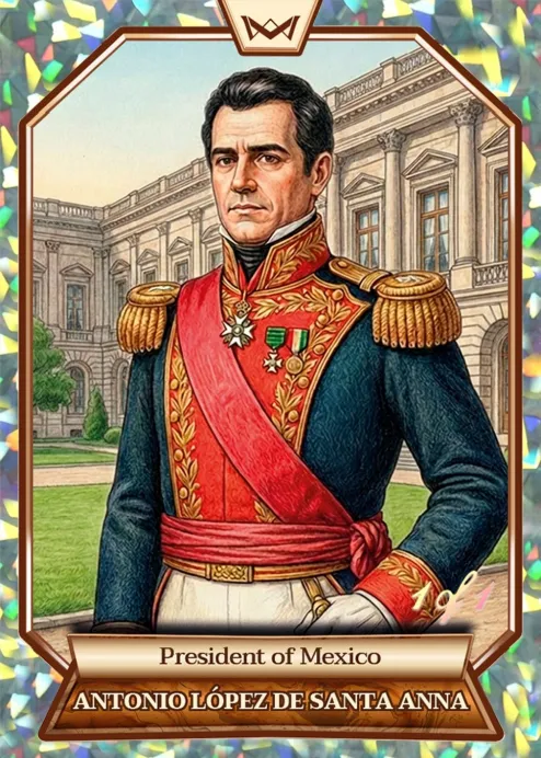 World's Monarchs: Antonio Lopez de Santa Anna - President of Mexico (33) - Kaleidoscope 1/1