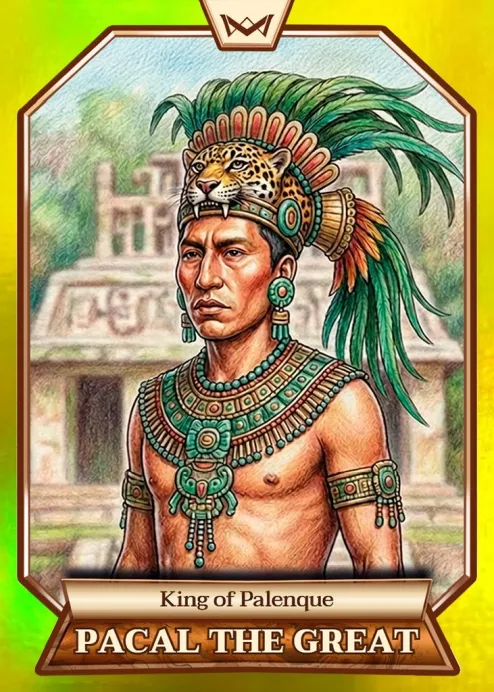 World's Monarchs: Pacal the Great - King of Palenque (36) - Rainbow Gold /35
