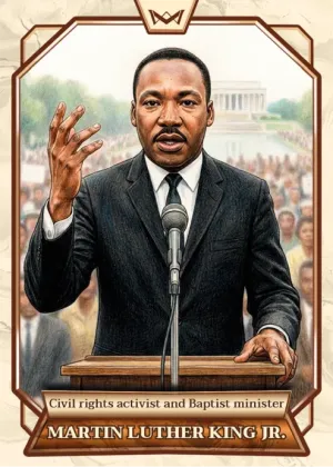 World's Monarchs: Martin Luther King Jr. - Civil rights activist and Baptist minister (45)
