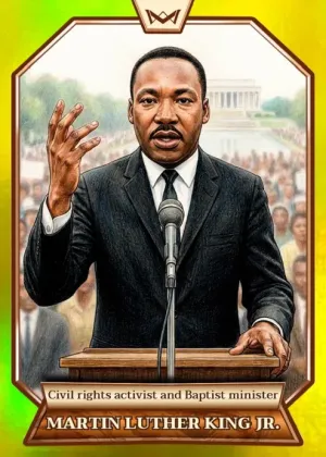 World's Monarchs: Martin Luther King Jr. - Civil rights activist and Baptist minister (45) - Rainbow Gold /35