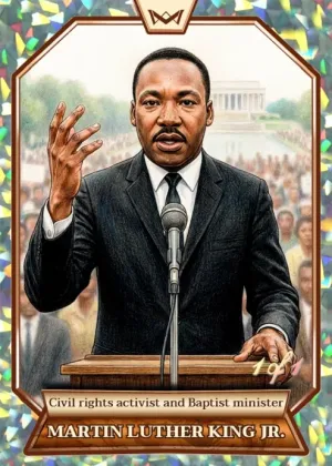 World's Monarchs: Martin Luther King Jr. - Civil rights activist and Baptist minister (45) - Kaleidoscope 1/1