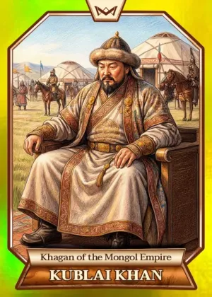 World's Monarchs: Kublai Khan - Khagan of the Mongol Empire (55) - Rainbow Gold /35