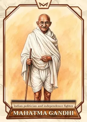 World's Monarchs: Mahatma Gandhi - Indian politician and independence fighter (59)
