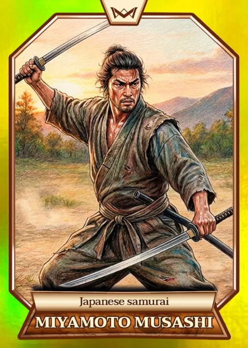 World's Monarchs: Miyamoto Musashi - Japanese samurai (66) - Rainbow Gold /35