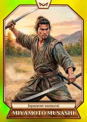 World's Monarchs: Miyamoto Musashi - Japanese samurai (66) - Rainbow Gold /35