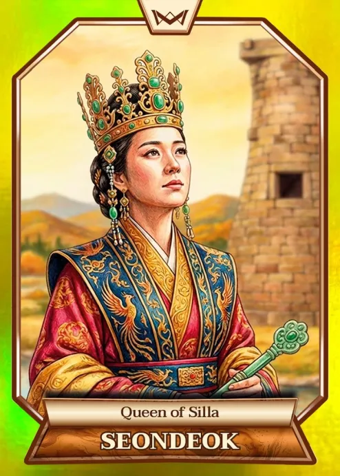 World's Monarchs: Seondeok - Queen of Silla (72) - Rainbow Gold /35