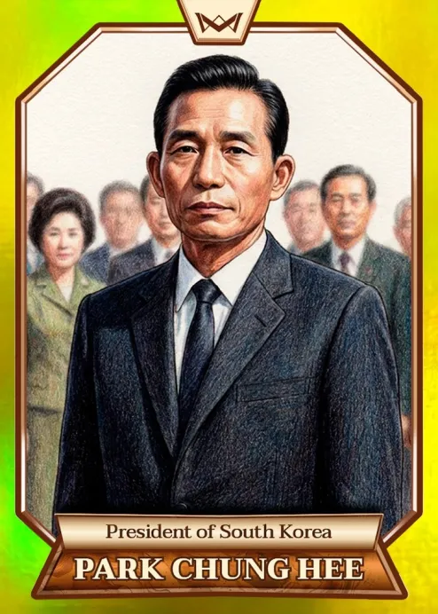 World's Monarchs: Park Chung Hee - President of South Korea (73) - Rainbow Gold /35