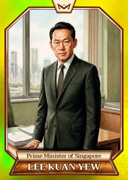 World's Monarchs: Lee Kuan Yew - Prime Minister of Singapore (77) - Rainbow Gold /35