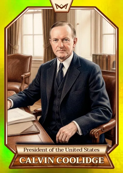 World's Monarchs: Calvin Coolidge - President of the United States (84) - Rainbow Gold /35