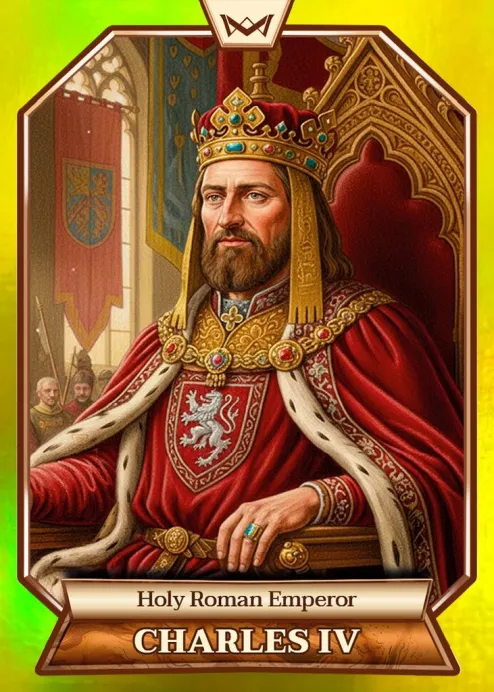 World's Monarchs: Charles IV - Holy Roman Emperor (86) - Rainbow Gold /35