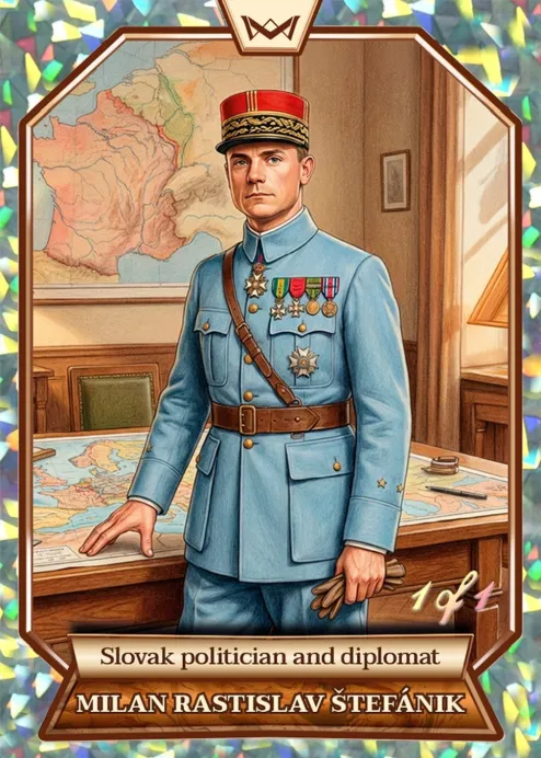 World's Monarchs: Milan Rastislav Štefánik - Slovak politician and diplomat (90) - Kaleidoscope 1/1