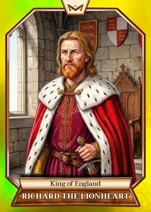 World's Monarchs: Richard the Lionheart - King of England (97) - Rainbow Gold /35