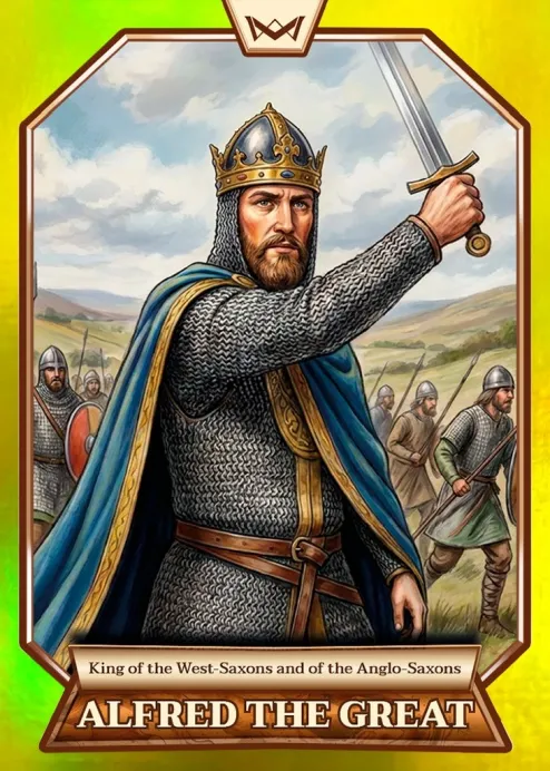 World's Monarchs: Alfred the Great - King of the West-Saxons and of the Anglo-Saxons (101) - Rainbow Gold /35
