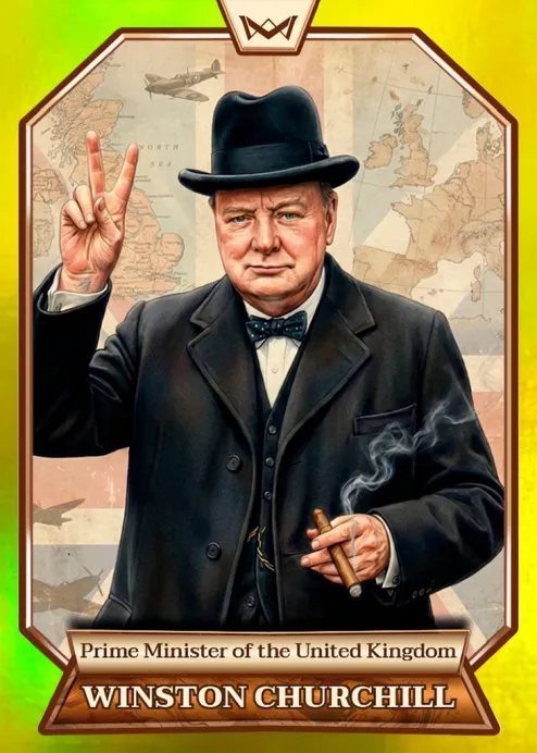 World's Monarchs: Winston Churchill - Prime Minister of the United Kingdom (103) - Rainbow Gold /35