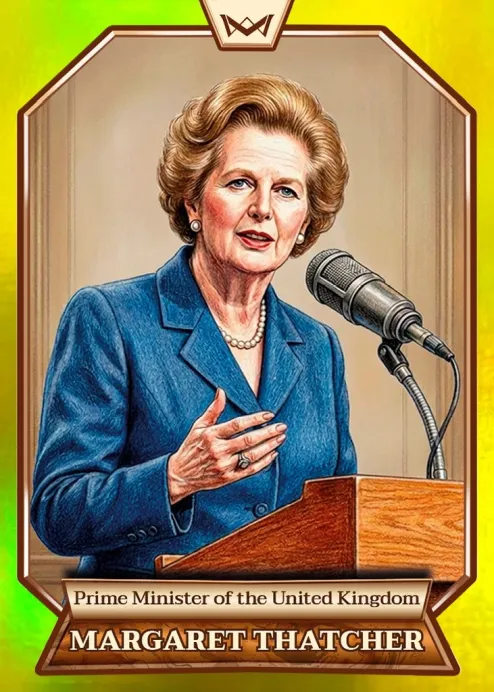 World's Monarchs: Margaret Thatcher - Prime Minister of the United Kingdom (104) - Rainbow Gold /35