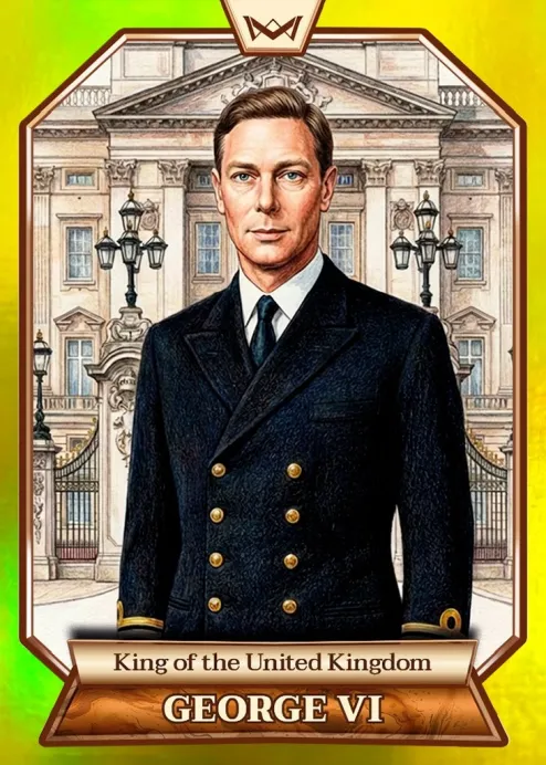 World's Monarchs: George VI - King of the United Kingdom (105) - Rainbow Gold /35