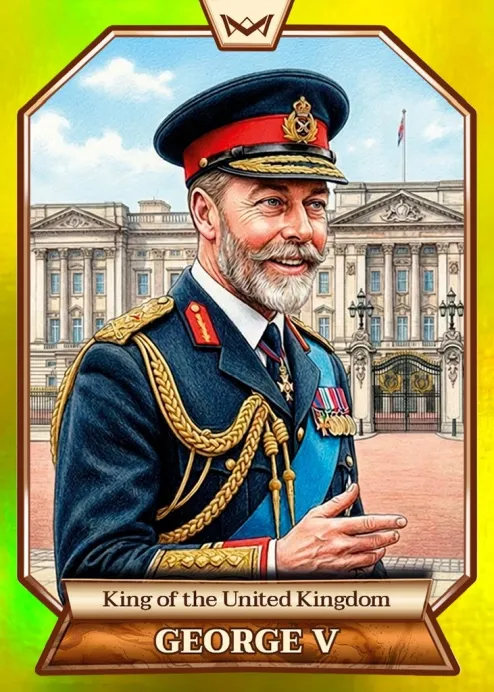 World's Monarchs: George V - King of the United Kingdom (107) - Rainbow Gold /35
