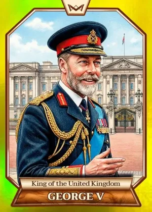World's Monarchs: George V - King of the United Kingdom (107) - Rainbow Gold /35