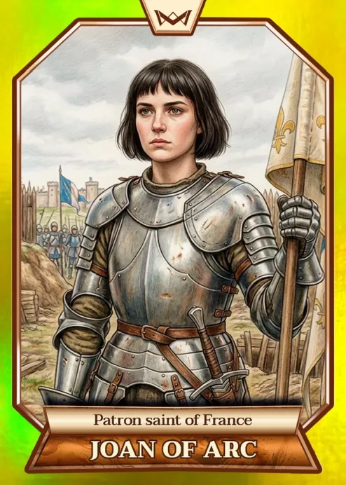World's Monarchs: Joan of Arc - Patron saint of France (119) - Rainbow Gold /35