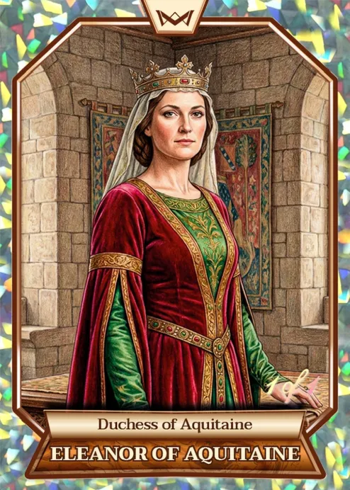 World's Monarchs: Eleanor of Aquitaine - Duchess of Aquitaine (122) - Kaleidoscope 1/1