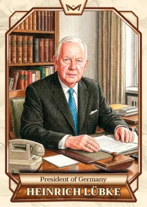 World's Monarchs: Heinrich Lübke - President of Germany (127)