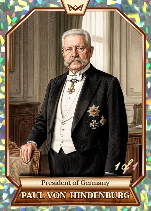 World's Monarchs: Paul von Hindenburg - President of Germany (128) - Kaleidoscope 1/1