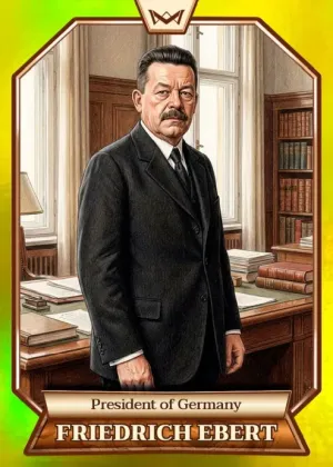 World's Monarchs: Friedrich Ebert - President of Germany (129) - Rainbow Gold /35