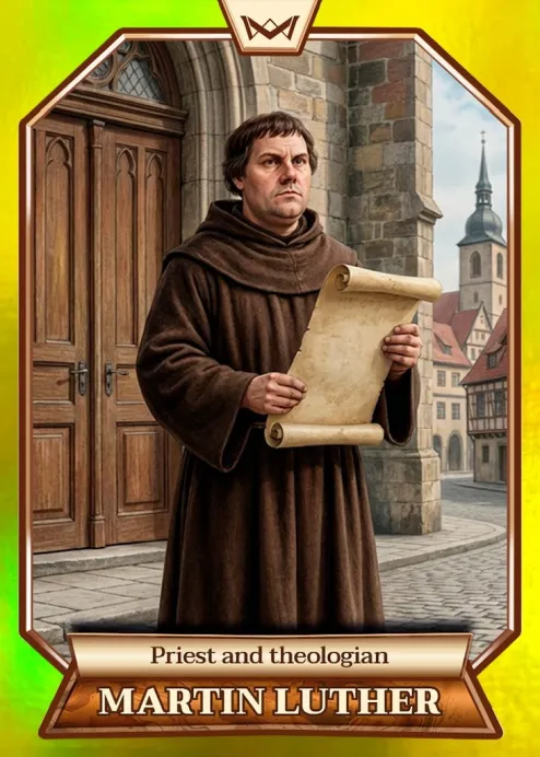 World's Monarchs: Martin Luther - Priest and theologian (134) - Rainbow Gold /35