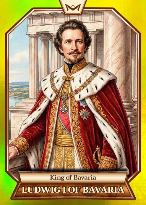 World's Monarchs: Ludwig I of Bavaria - King of Bavaria (137) - Rainbow Gold /35